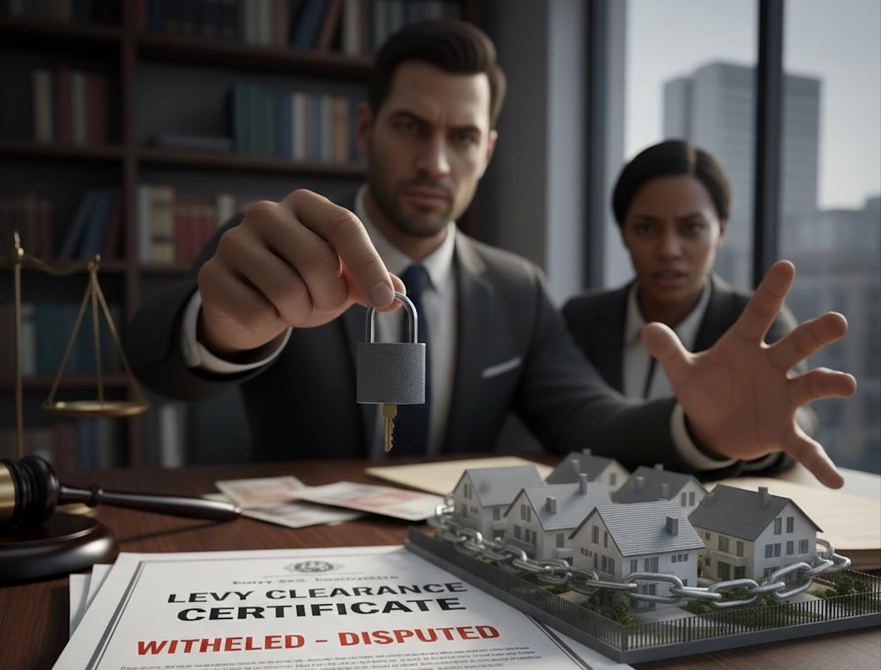 levy clearance certificate withheld