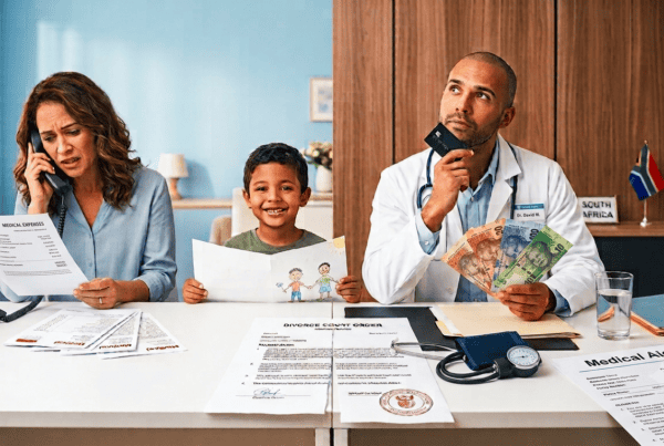 who pays for children's medical expenses after divorce in south africa